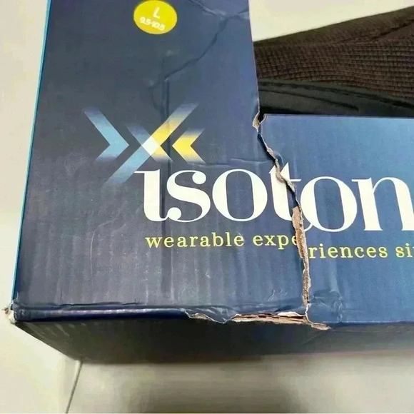 Isotoner Men’s Comfortable Brown Rubber Sole Warm Slippers Size Large 9.5-10.5 - Picture 10 of 10